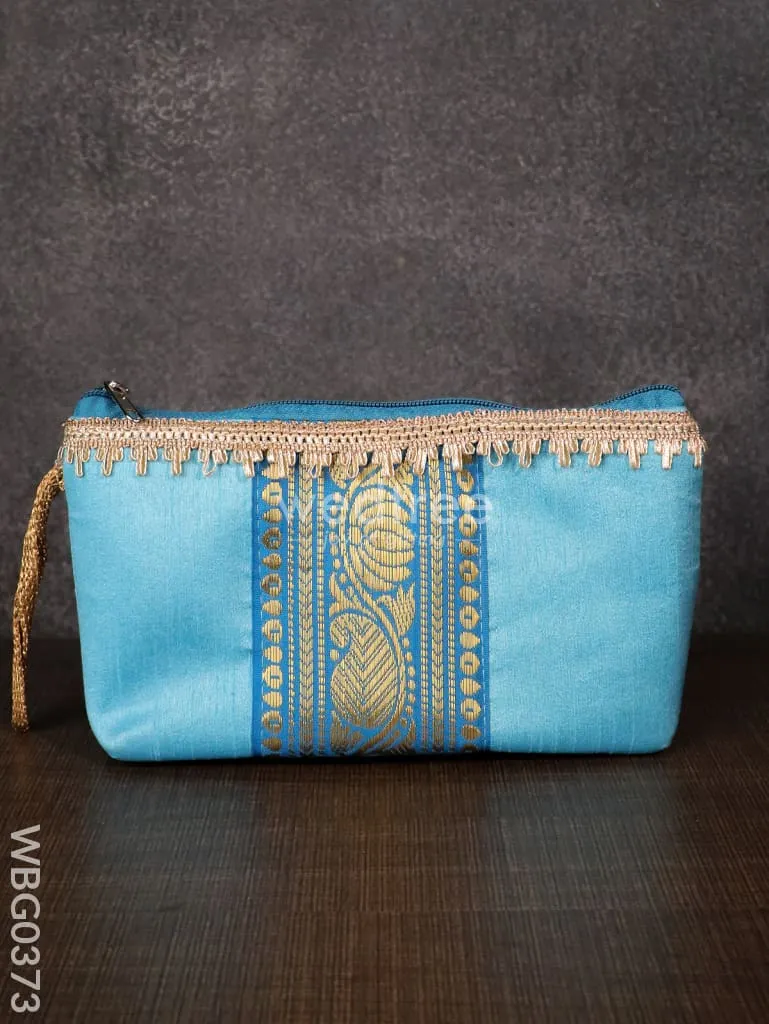 Purse with Mango Zari and Golden lace - WBG0373