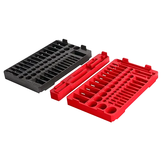 Ratchet and Socket Tray - Milwaukee 106pc. 1/4" & 3/8” Drive Ratchet and Socket Trays- SAE & Metric, 48-22-9486T