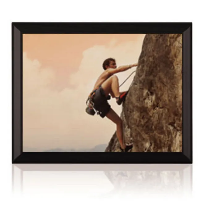 Rectangular Photo Plaque Black Personalised Gift