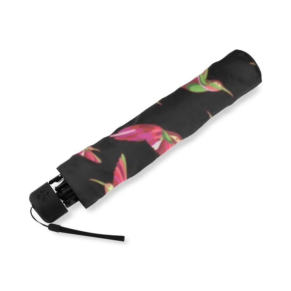 Red Swift Colourful Black Foldable Umbrella