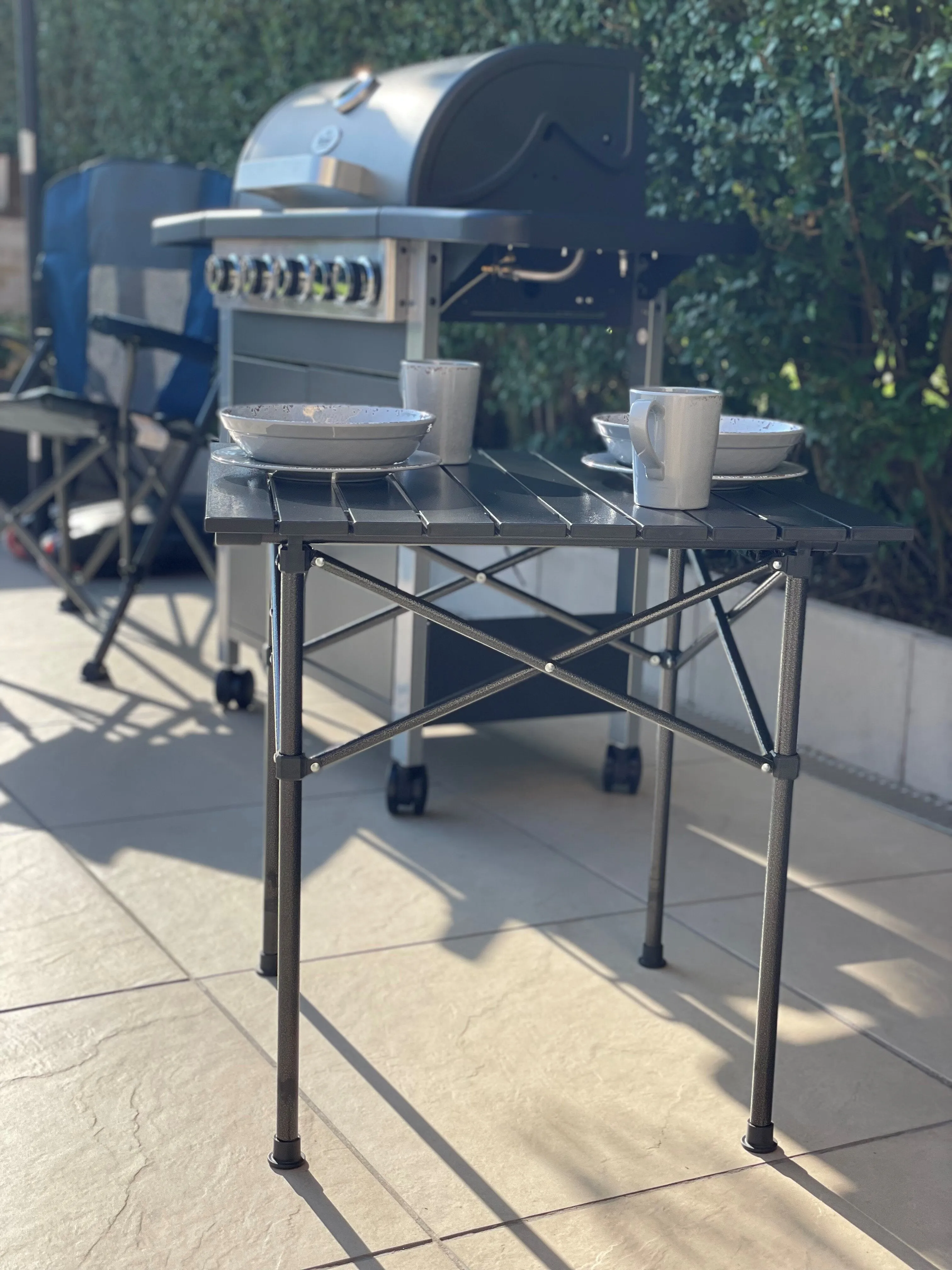 Royal Compact Slatted Aluminium Table