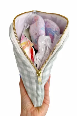Sage Gingham Everyday Travel Diaper Pouch