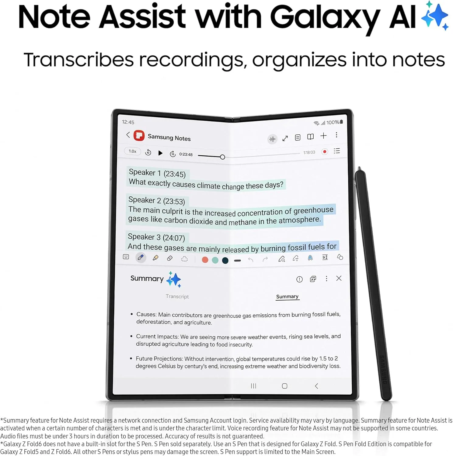 Samsung Galaxy Z Fold6 5G 256GB AI Android Smartphone Unlocked