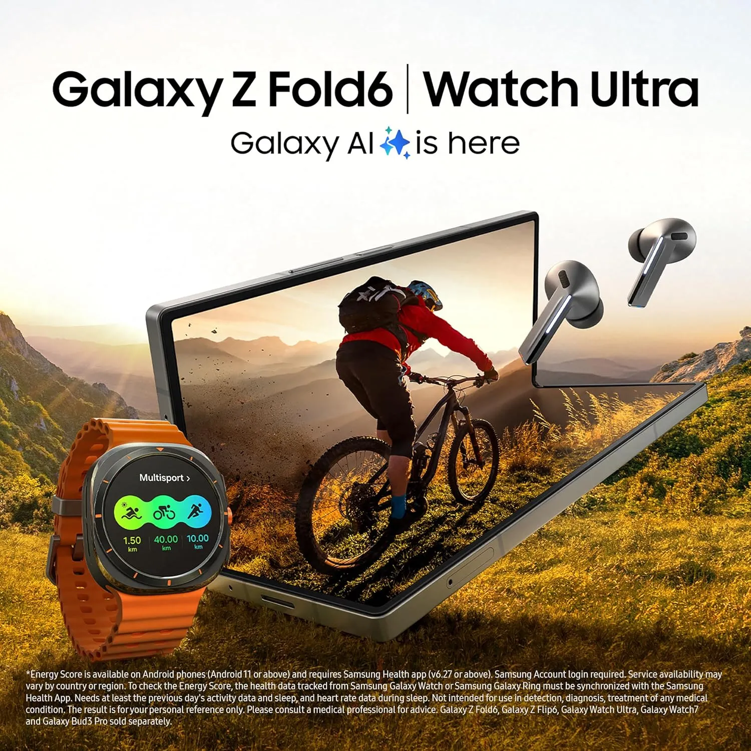 Samsung Galaxy Z Fold6 5G 256GB AI Android Smartphone Unlocked