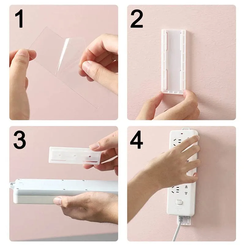 Self-adhesive Socket Storage Holder