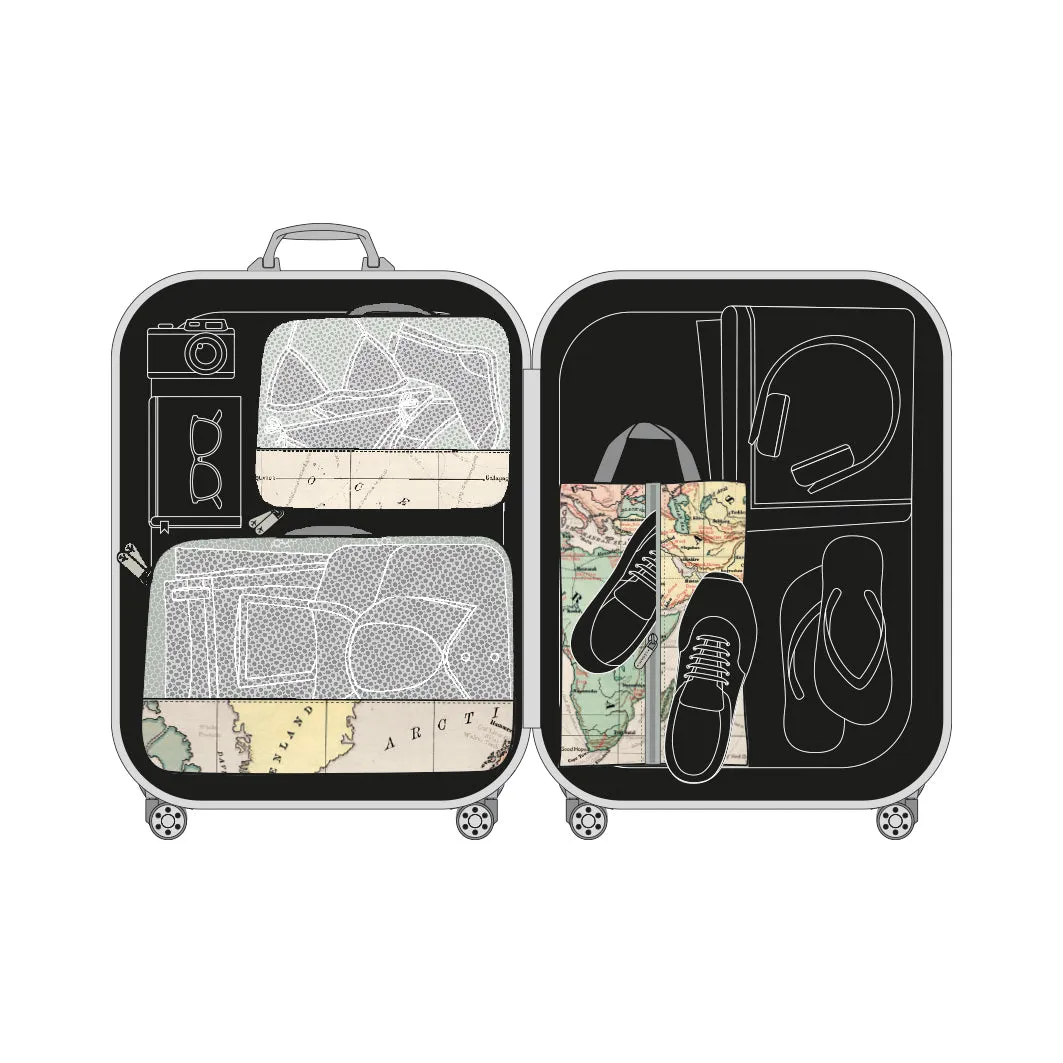 Set Of 3 Travel Bags - Travel Organiser Set - Travel