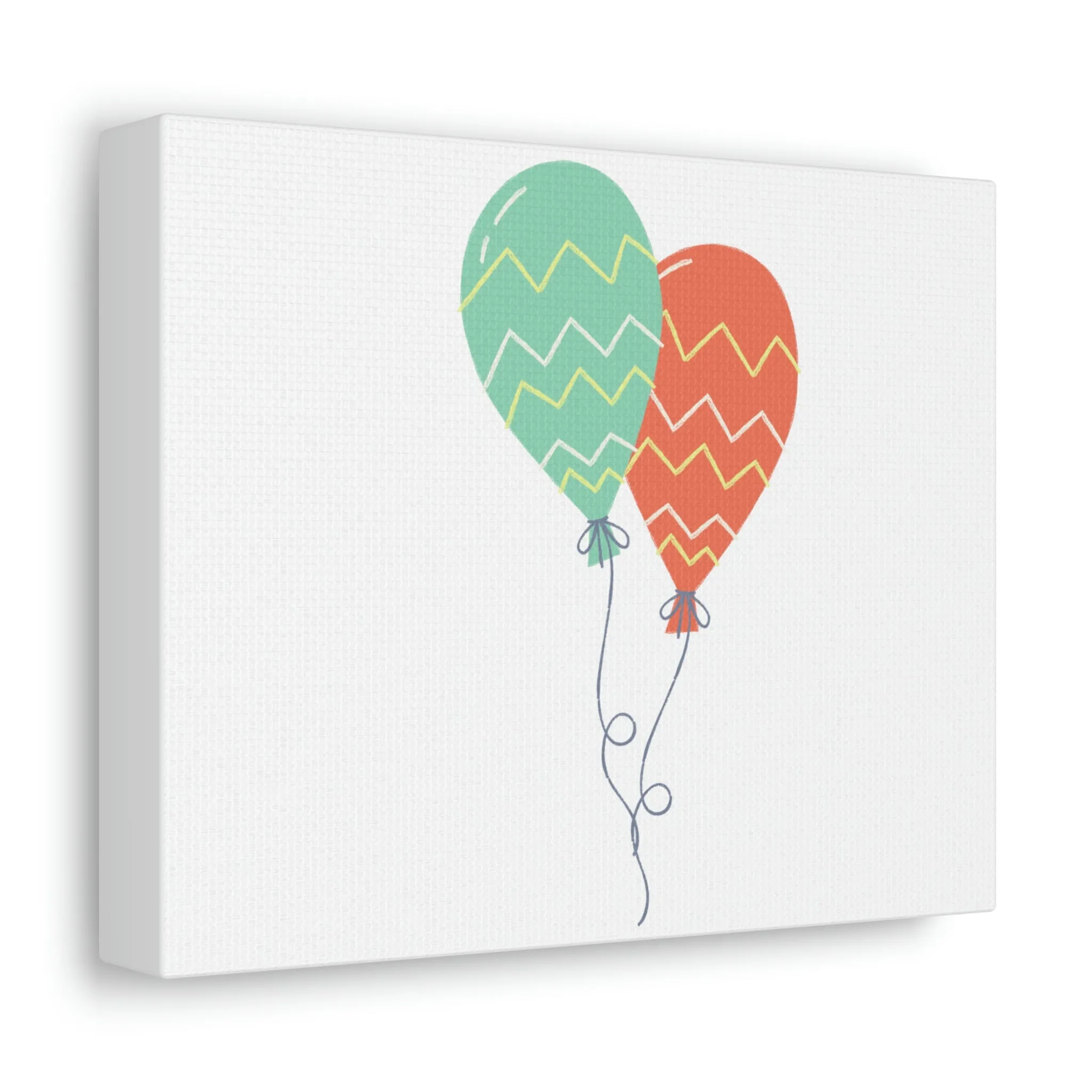 Set of Balloons Stretched Canvas