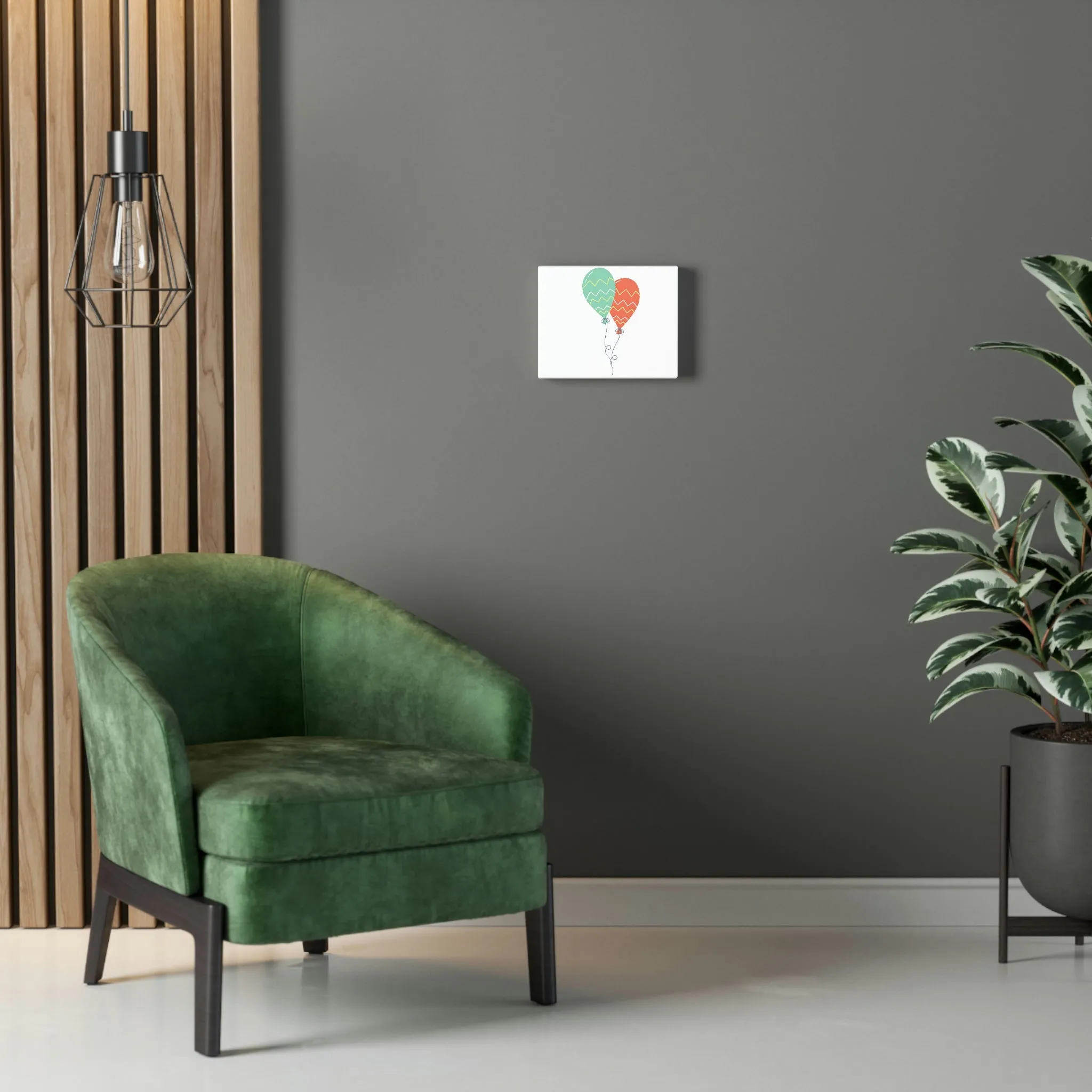 Set of Balloons Stretched Canvas