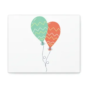 Set of Balloons Stretched Canvas