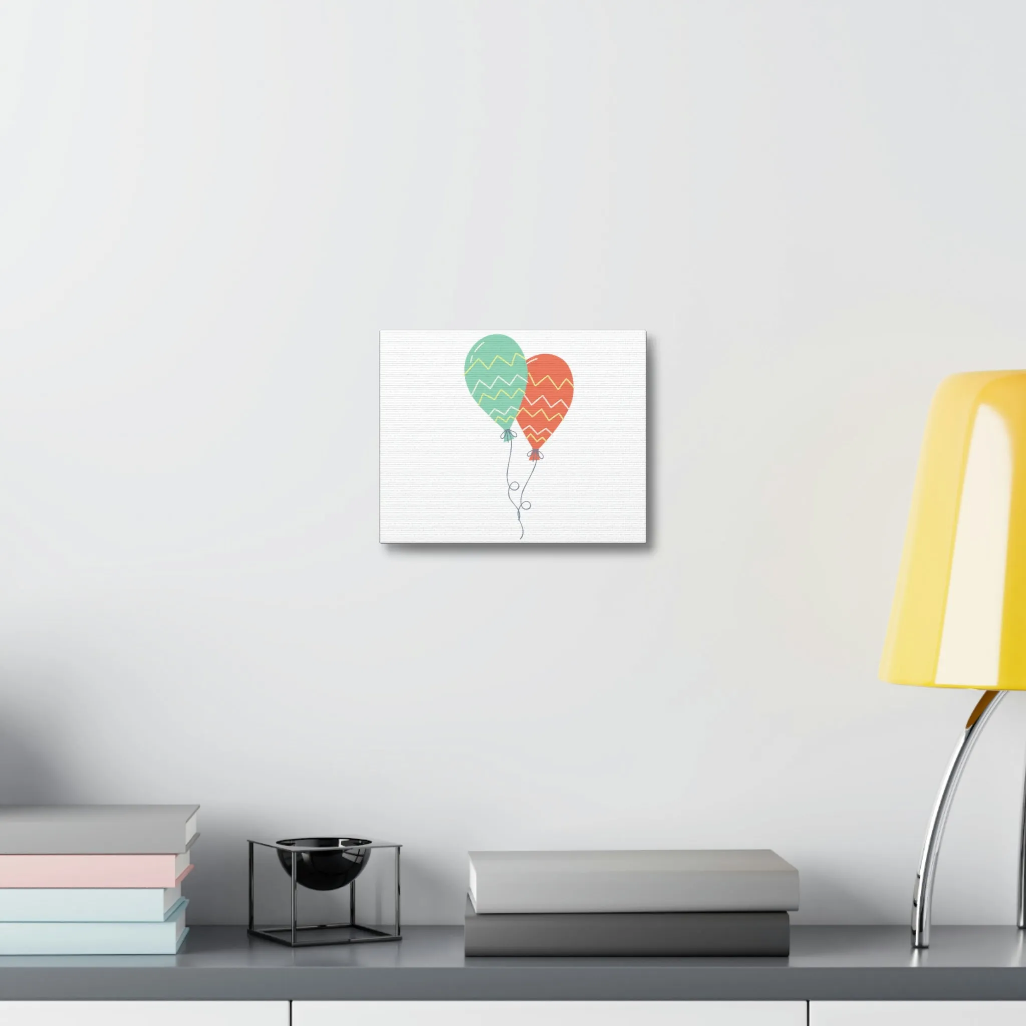 Set of Balloons Stretched Canvas