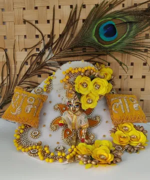 Shubh laabh laddu gopal dress , diwali special with pagdi