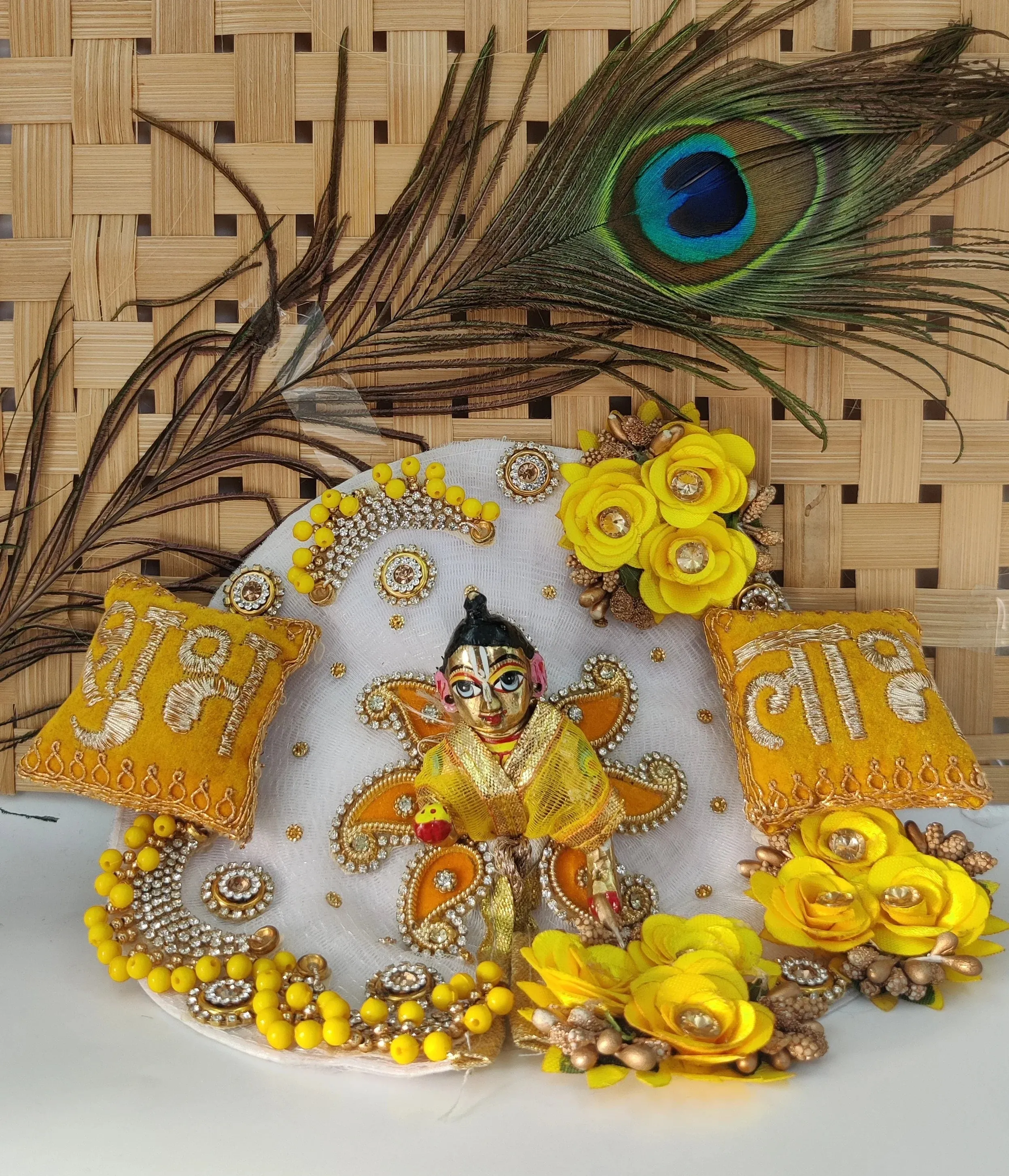 Shubh laabh laddu gopal dress , diwali special with pagdi