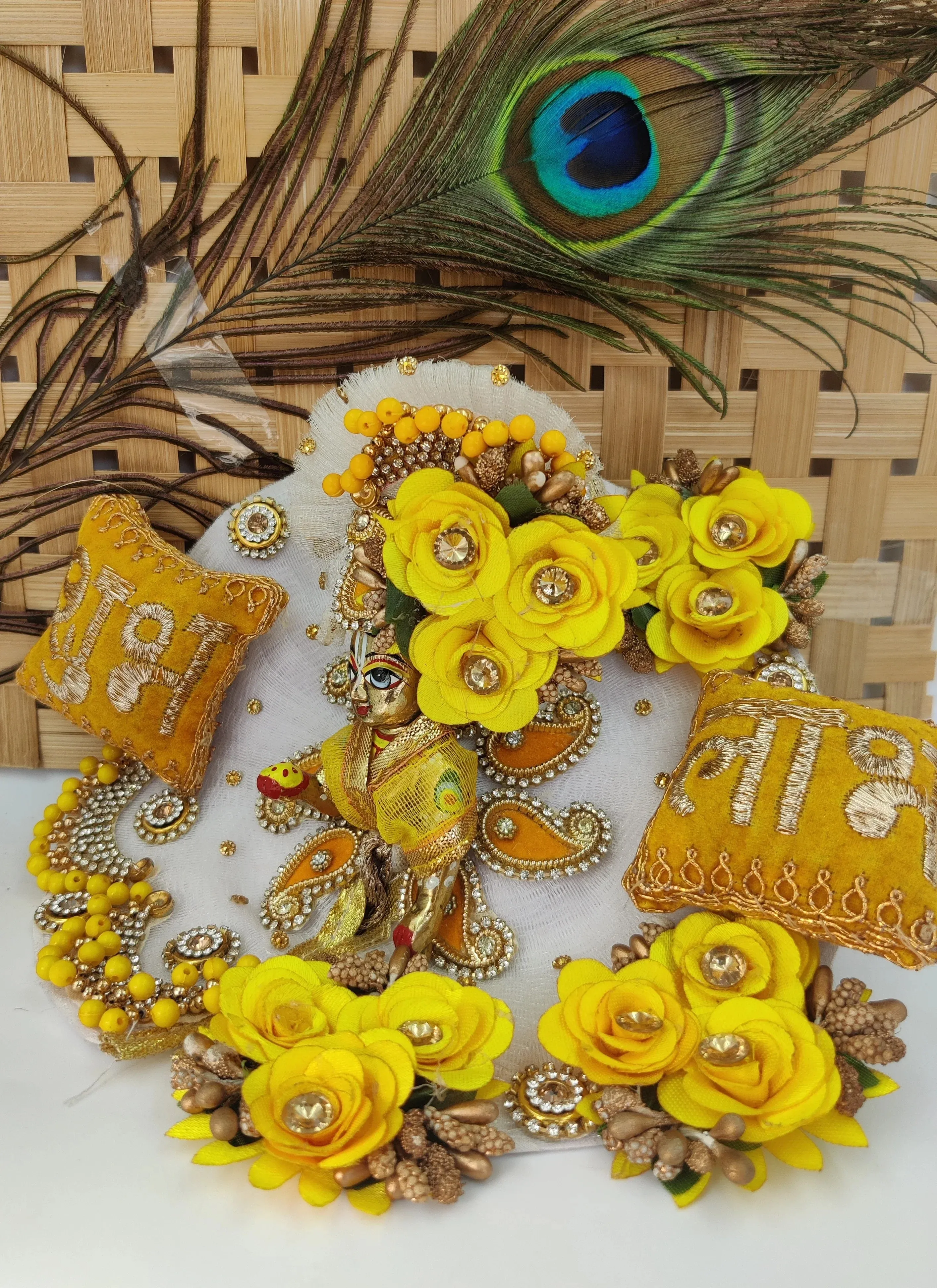 Shubh laabh laddu gopal dress , diwali special with pagdi