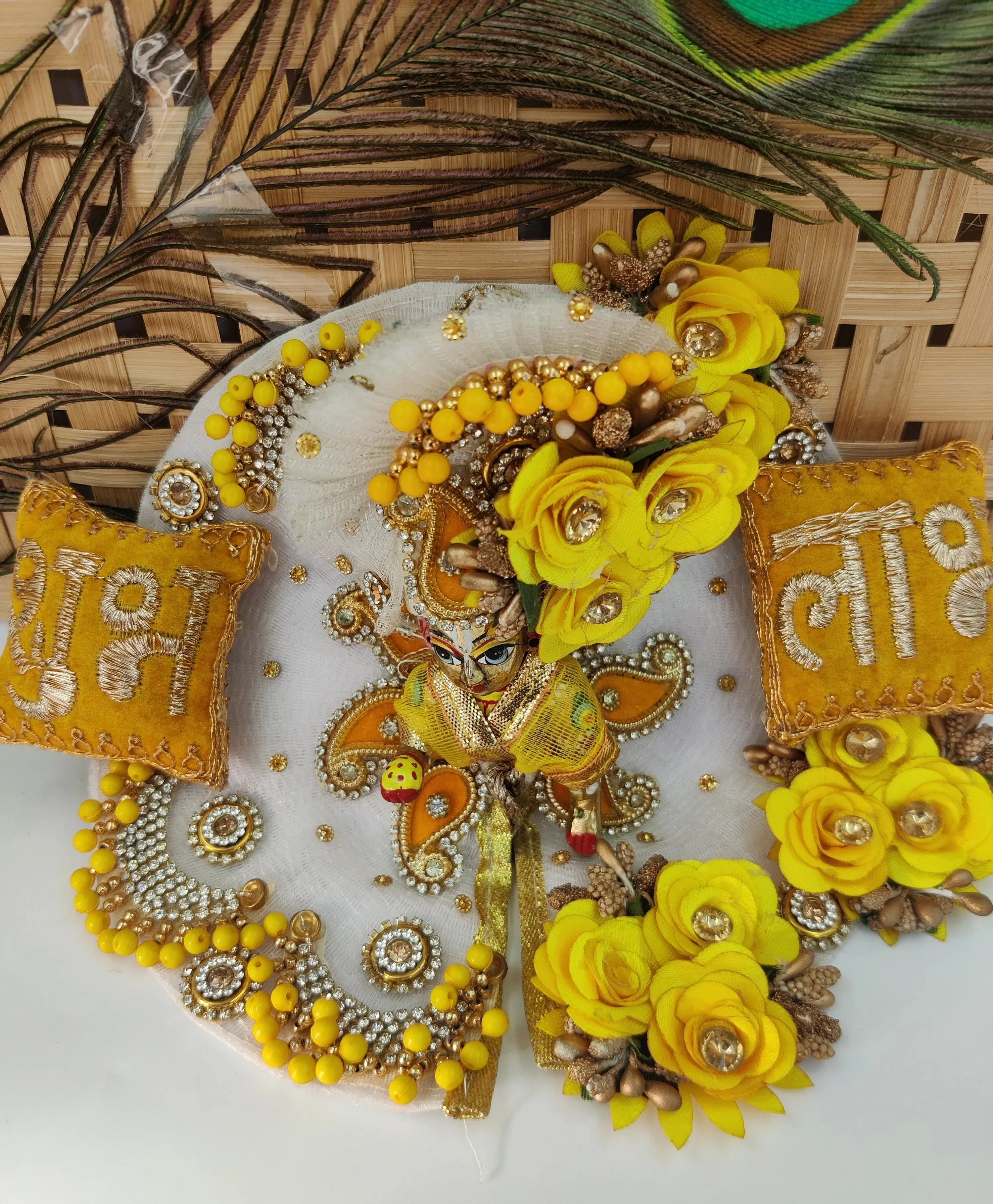 Shubh laabh laddu gopal dress , diwali special with pagdi