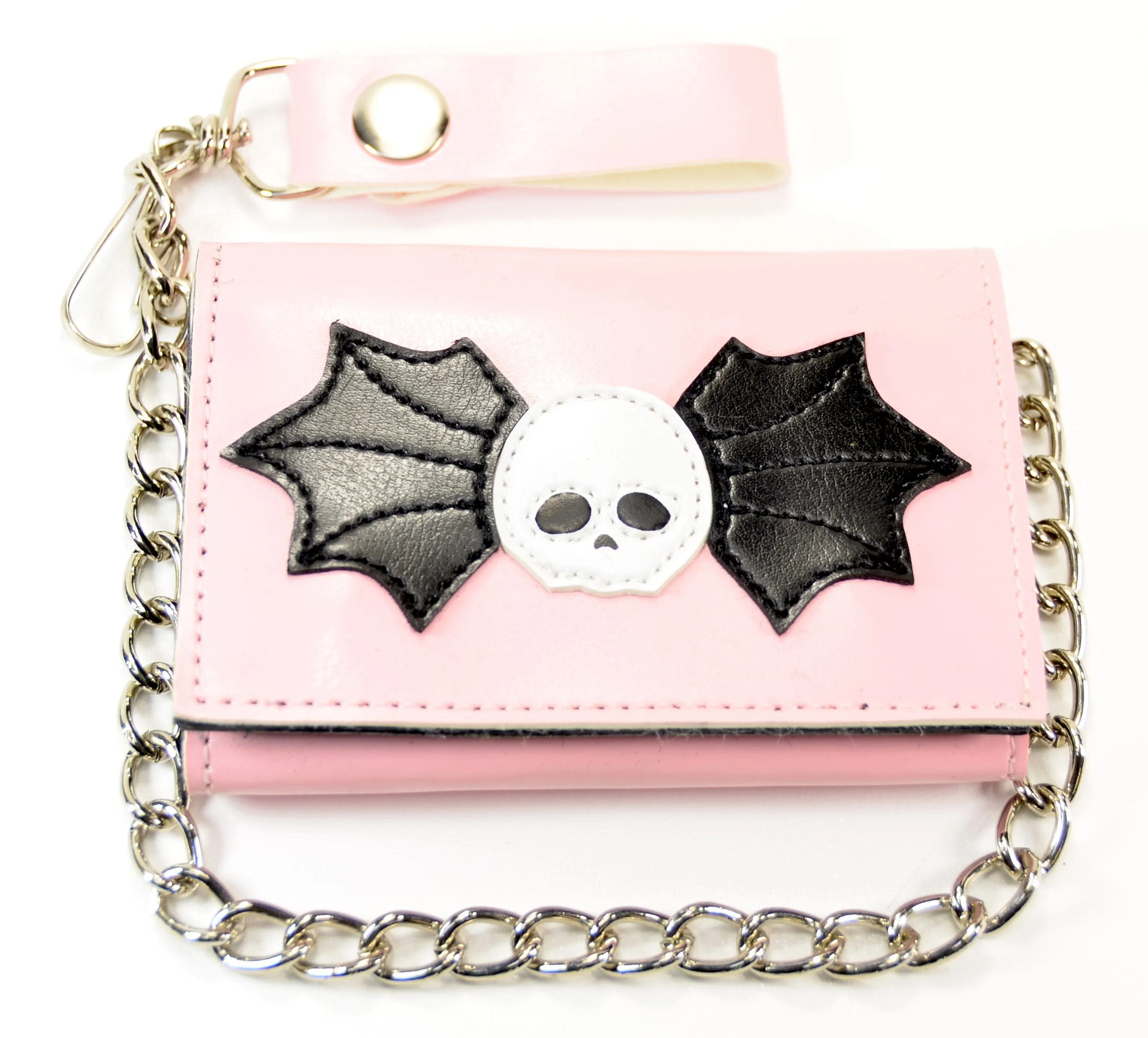 Skull And Wing Patched Wallet