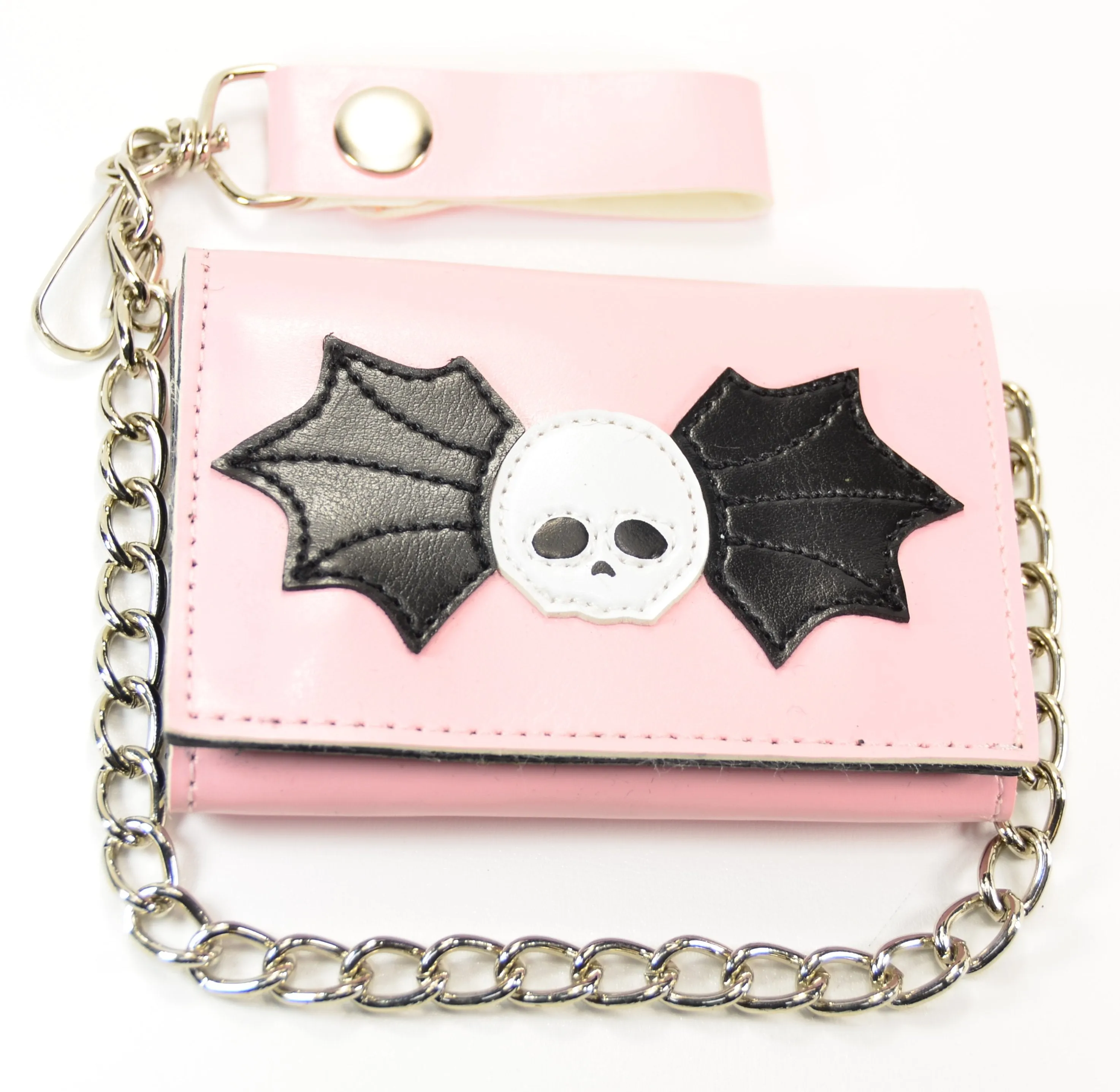 Skull And Wing Patched Wallet