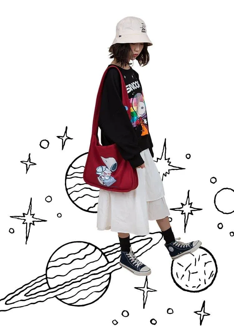 Snoopy Canvas Messenger Bag