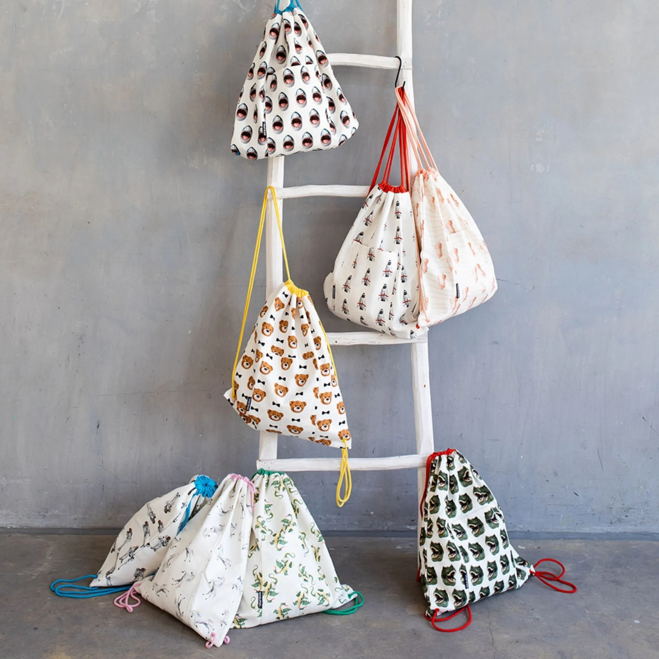 SNURK canvas backpack teddy