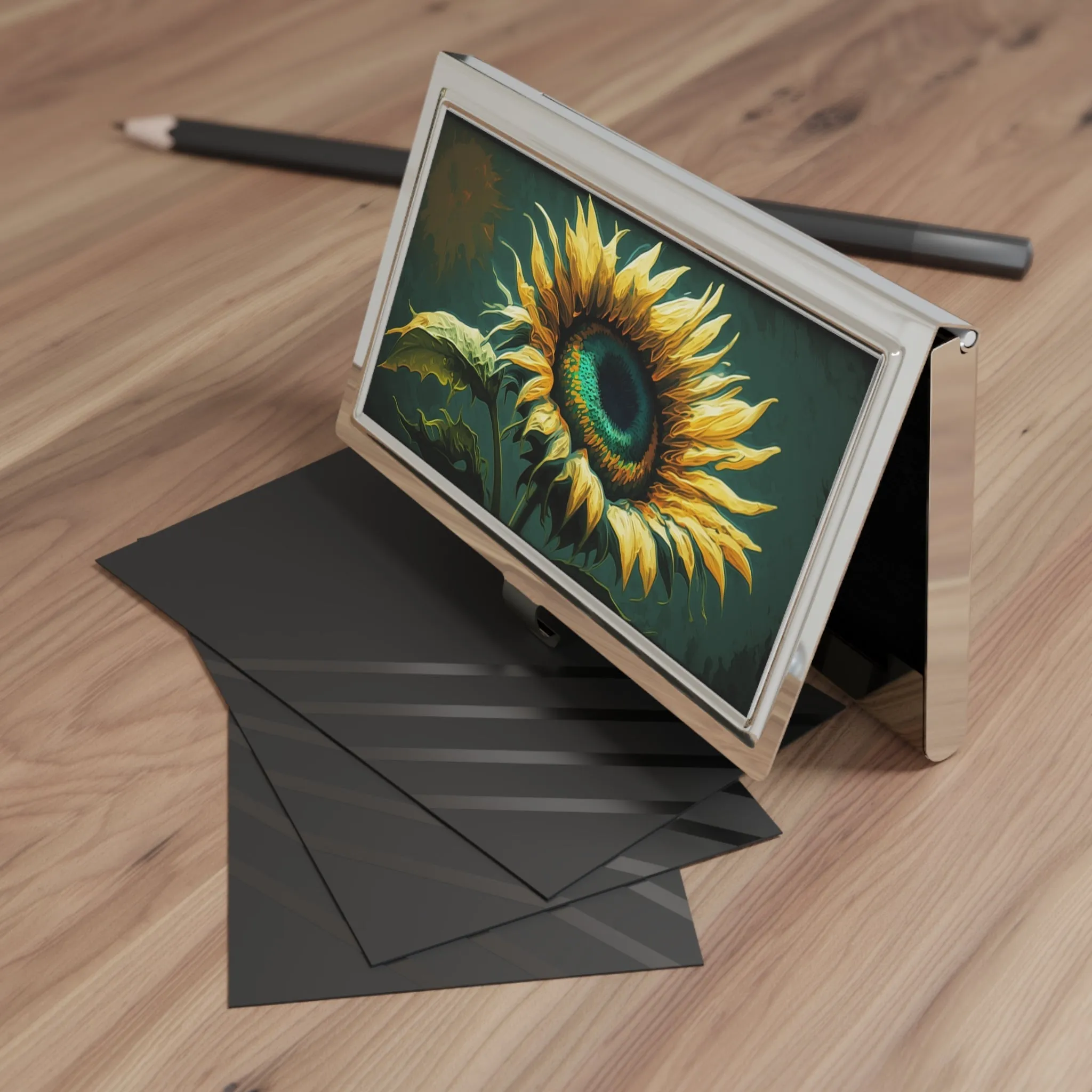 Sunflower Business Card Holder