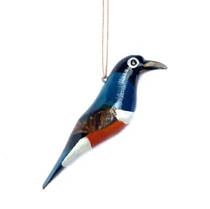 Superb Starling Wood Bird Ornament