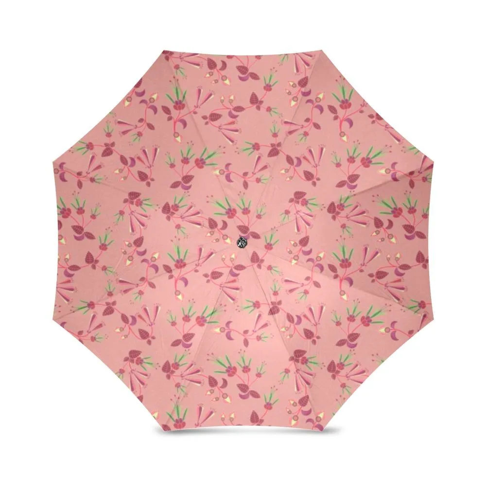 Swift Floral Peach Rouge Remix Foldable Umbrella