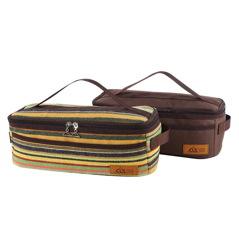 Tableware Storage Bag Outdoor Camping Barbecue Tableware Storage Bag