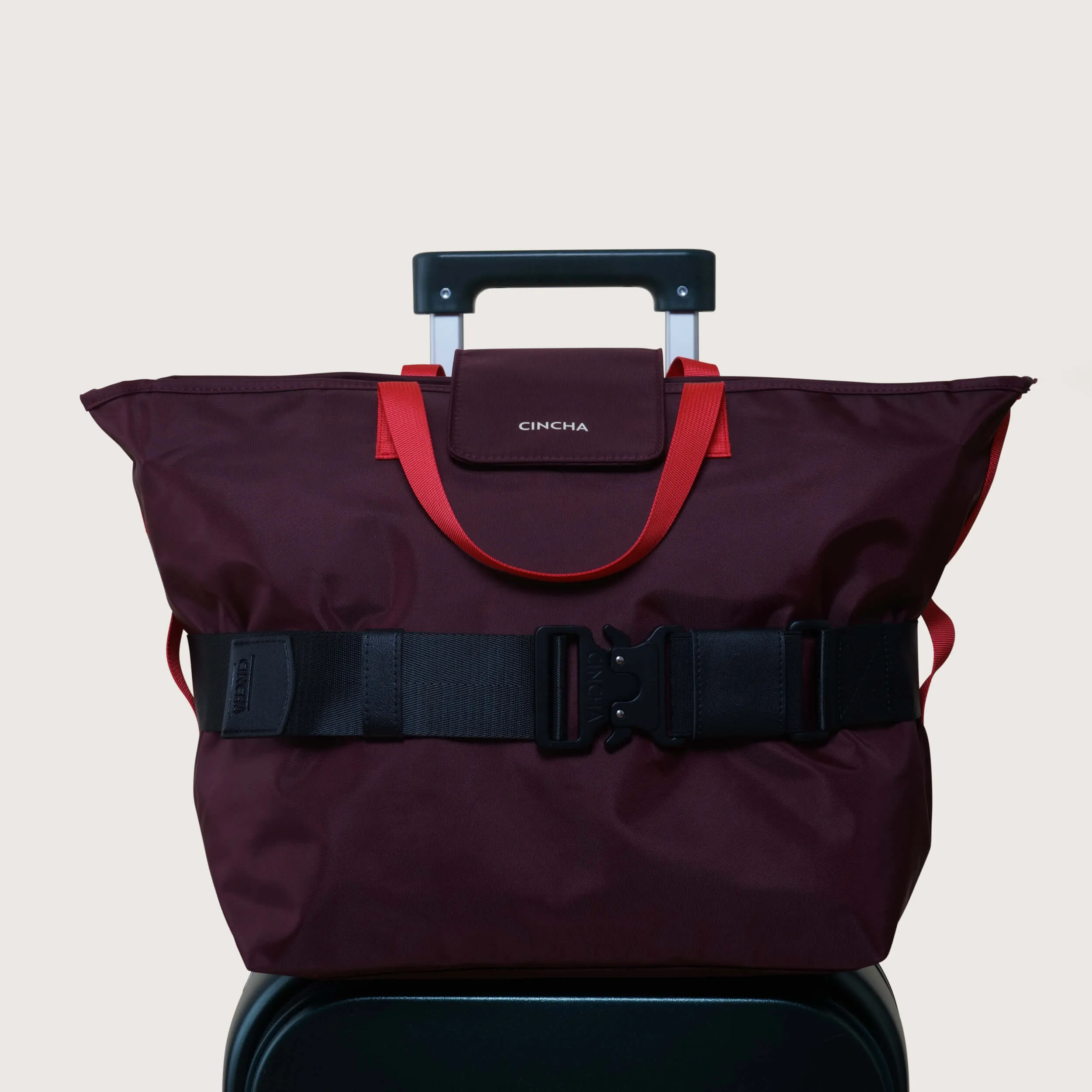 The Nylon Zip-All Tote - Merlot