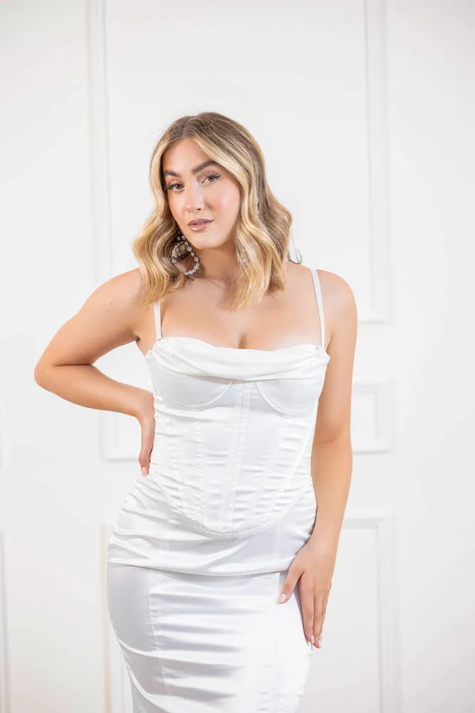 The Sabrina Gown (Bridal White)