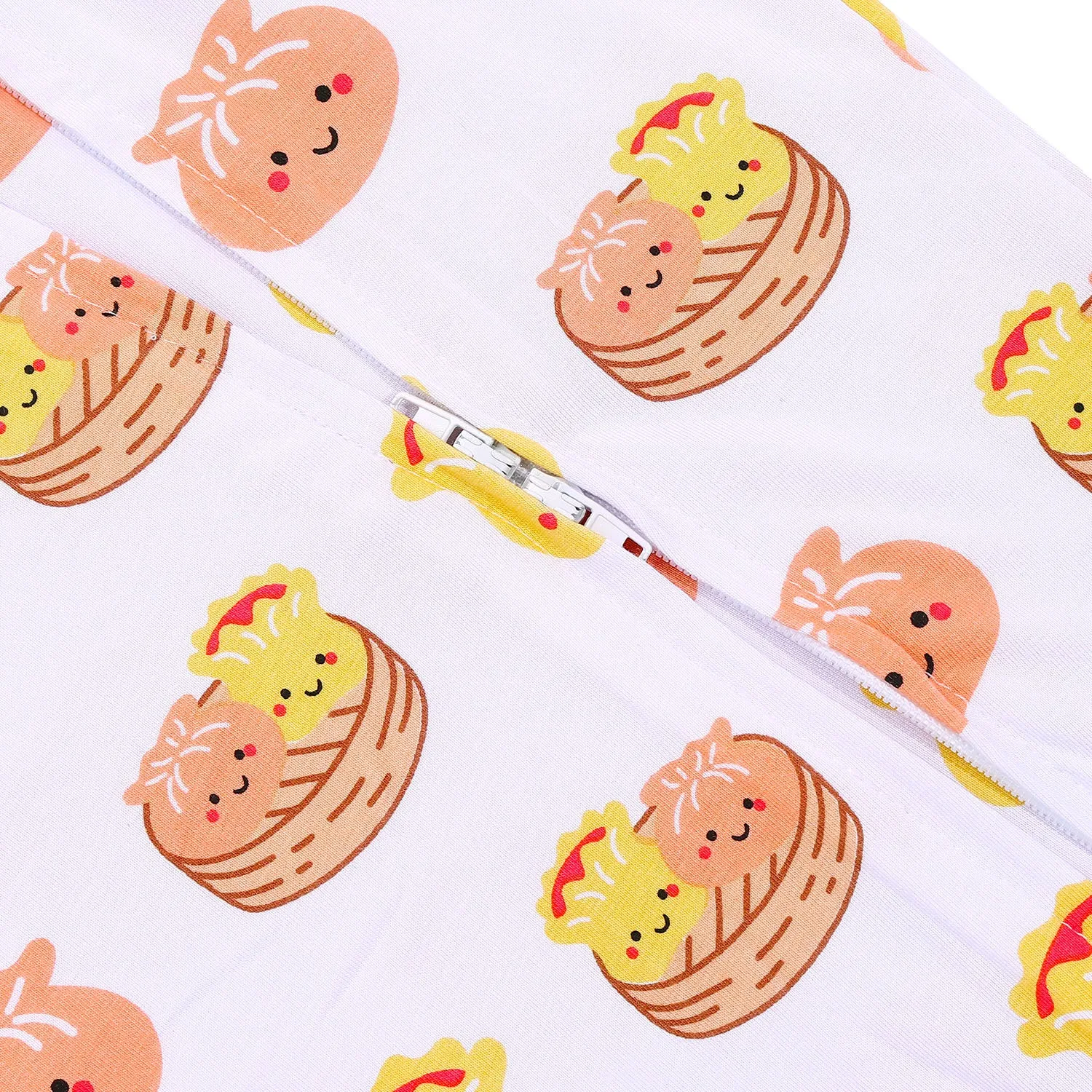 THE WEE BEAN | Kidswear | Bamboo Convertible Zip Romper - Dim Sum