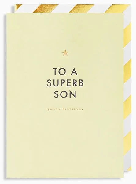To a Superb Son Happy Birthday