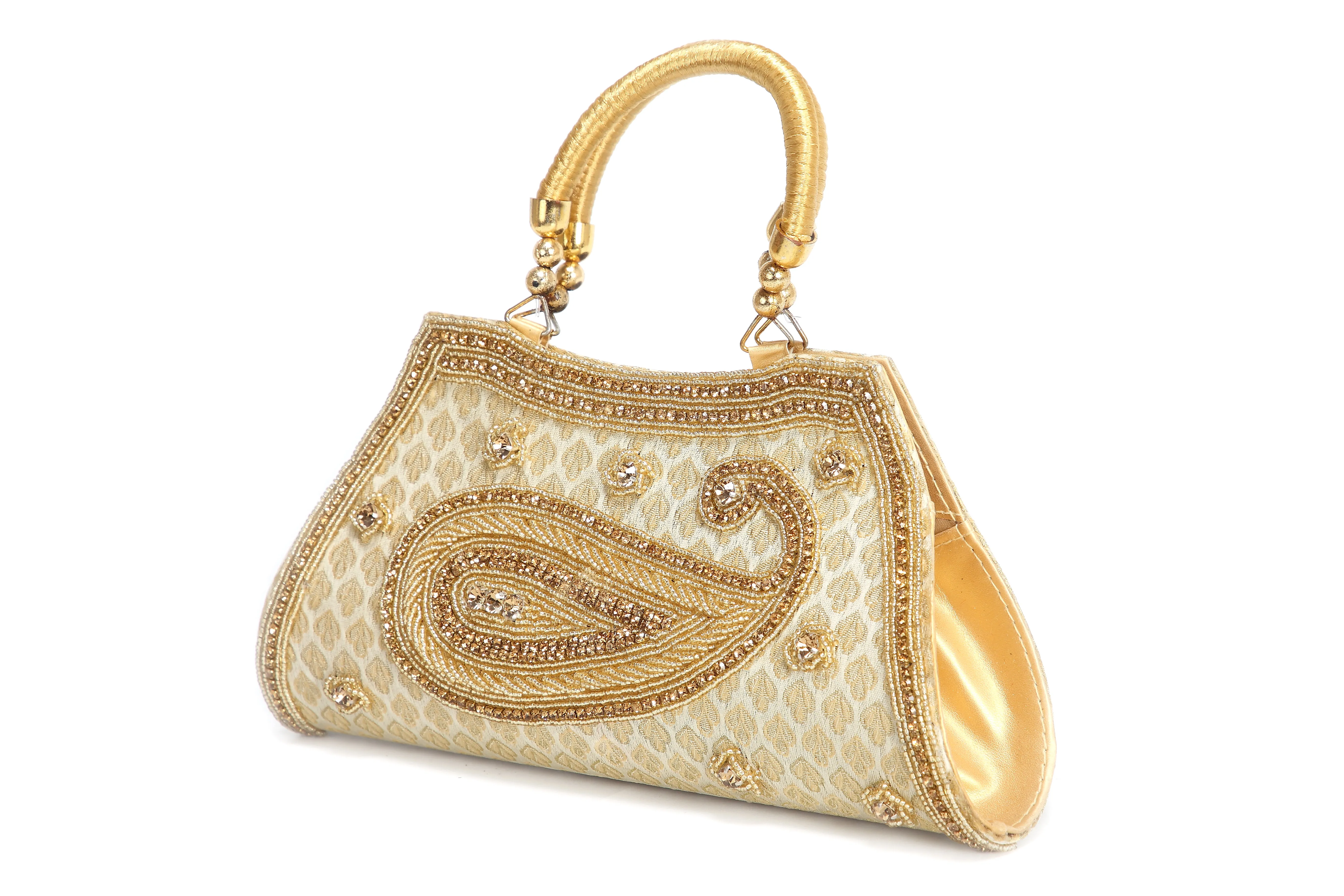 Traditional Style Embellished Sequin Clutch