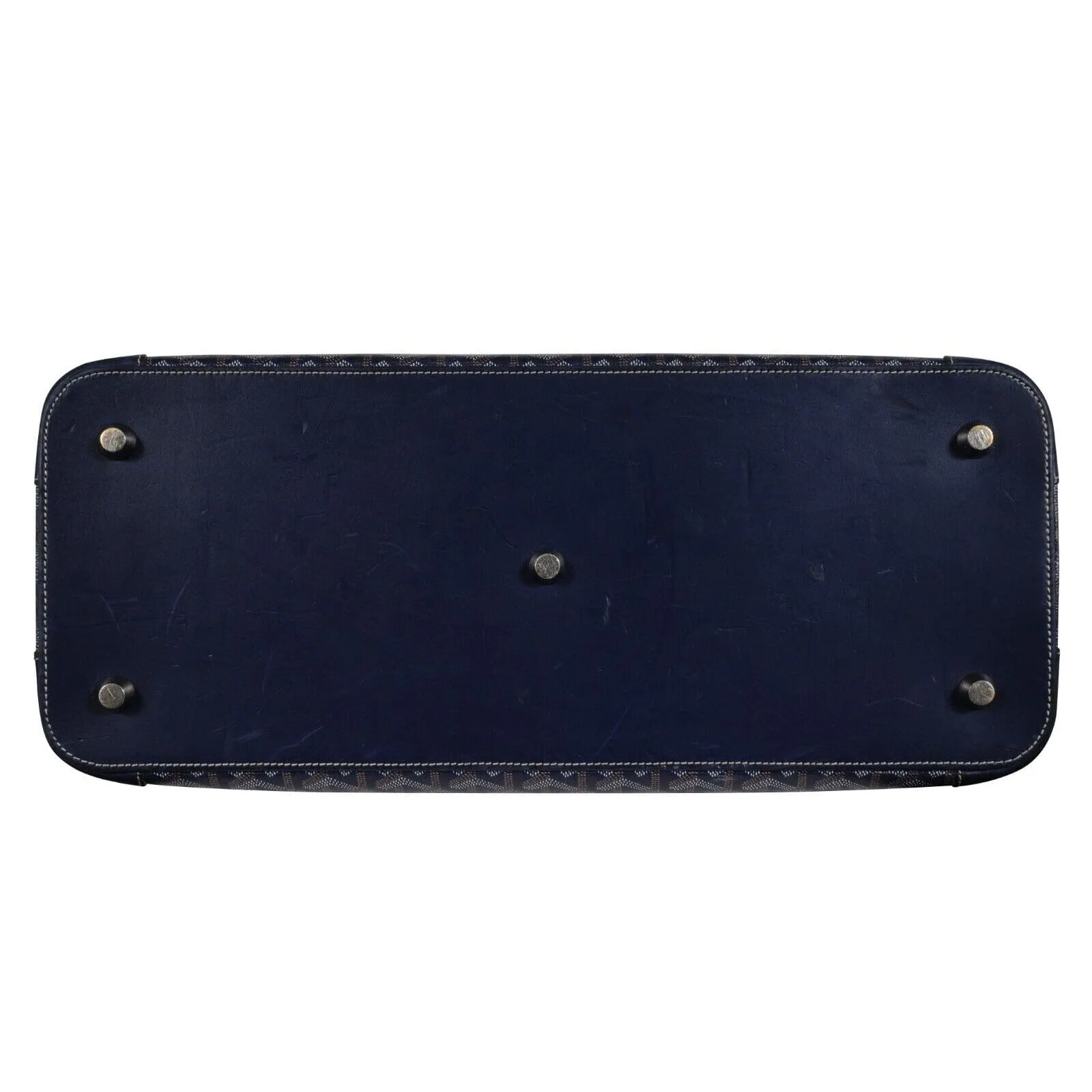 Vendome Sac GM Top Handle Tote Bag Navy Blue Computer Carry On Travel