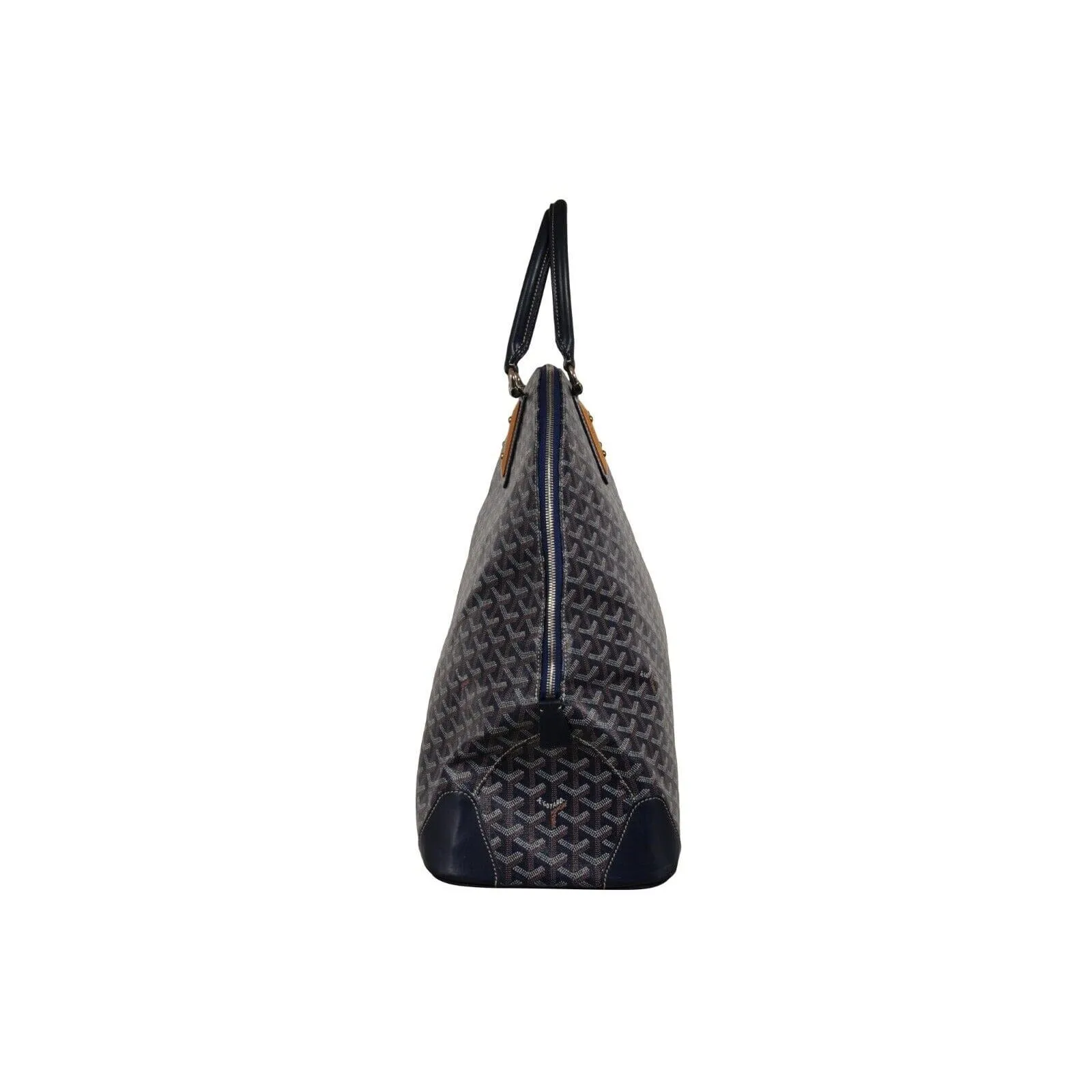 Vendome Sac GM Top Handle Tote Bag Navy Blue Computer Carry On Travel
