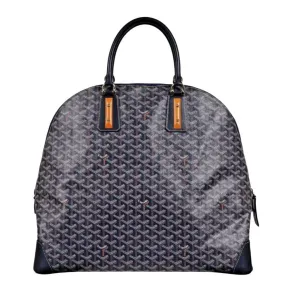 Vendome Sac GM Top Handle Tote Bag Navy Blue Computer Carry On Travel