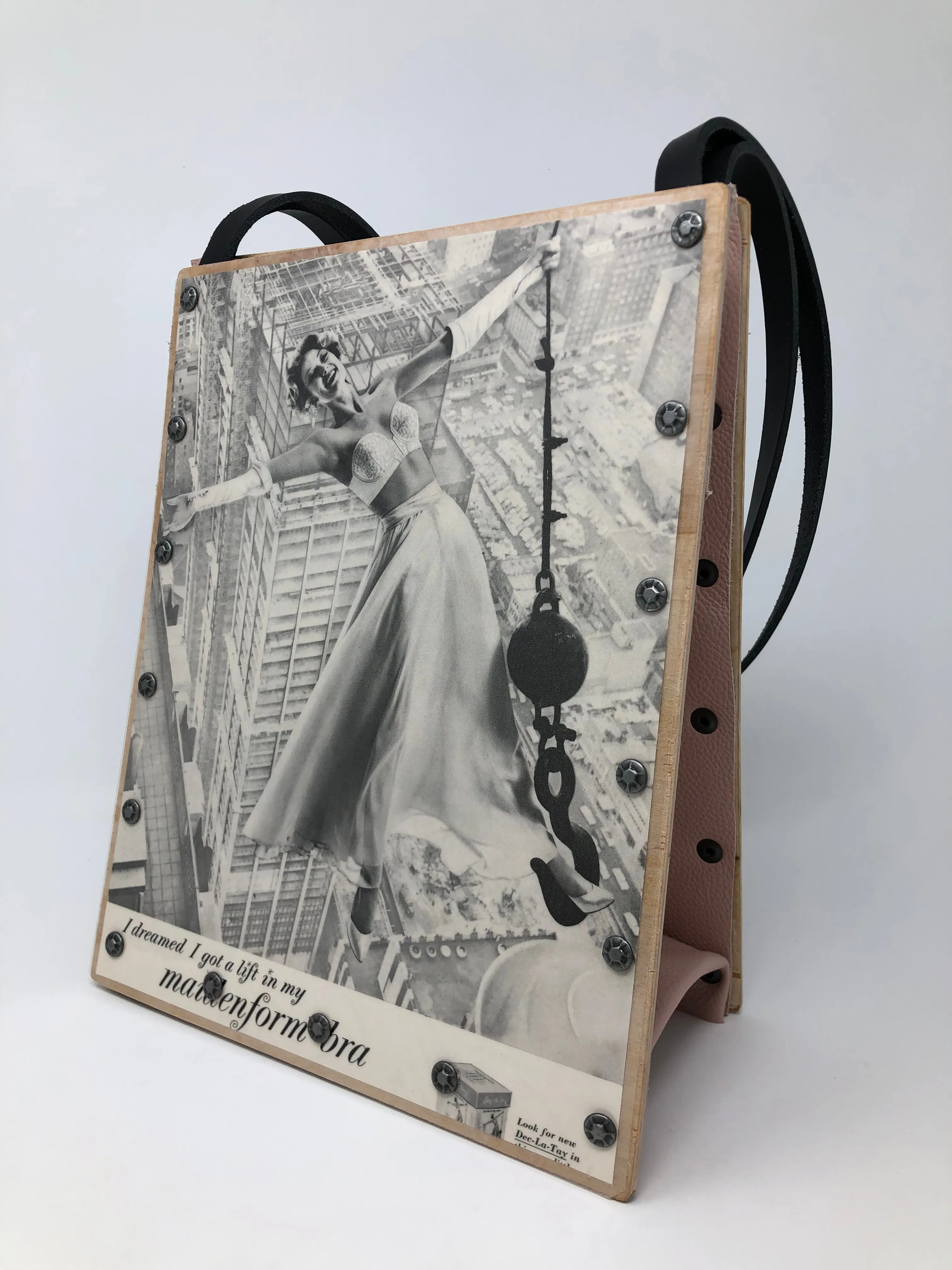 Vintage Graphics Purse - Vintage Lingerie Collage Vogue 1959