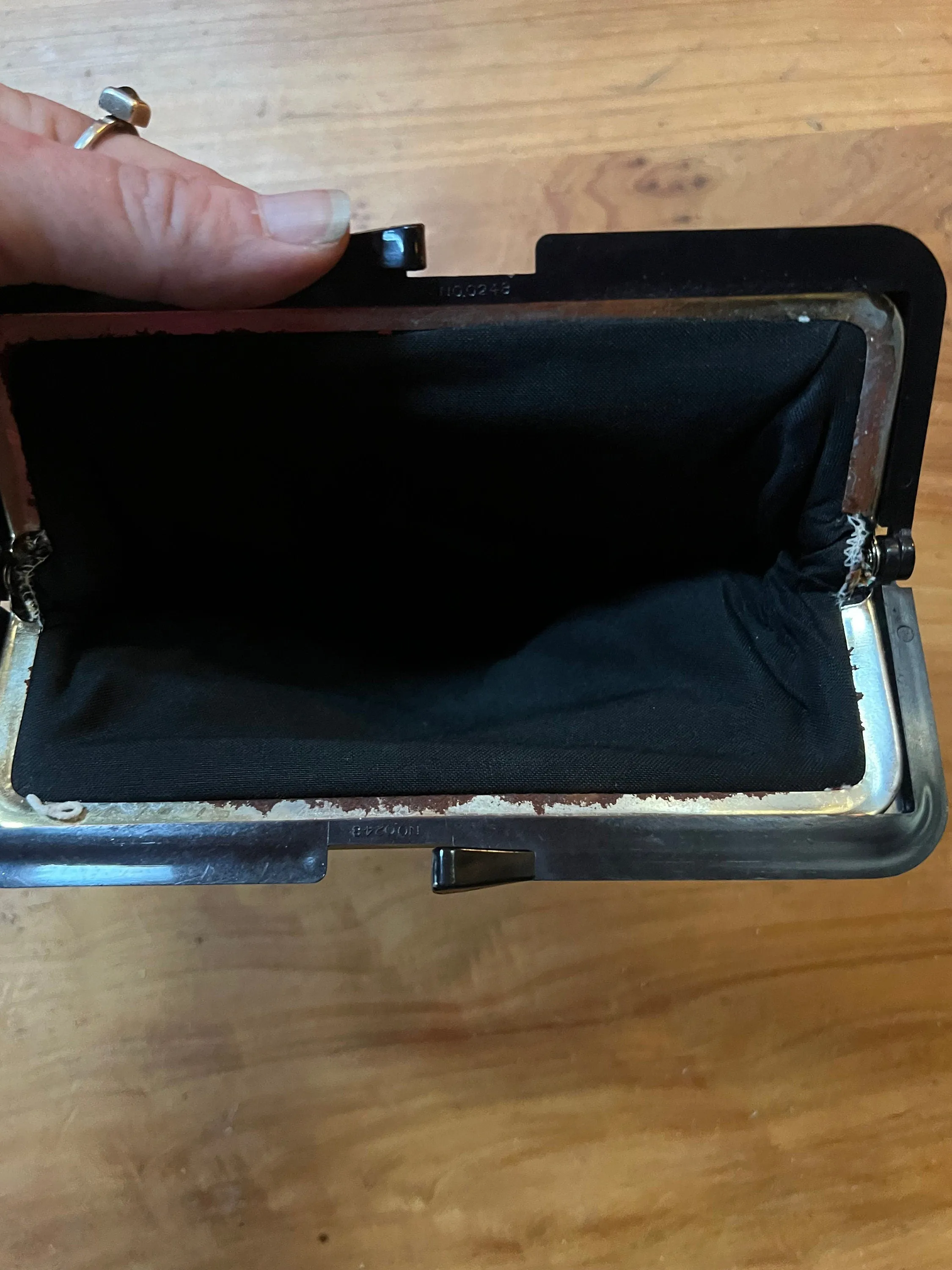 Vintage tapestry purse clutch