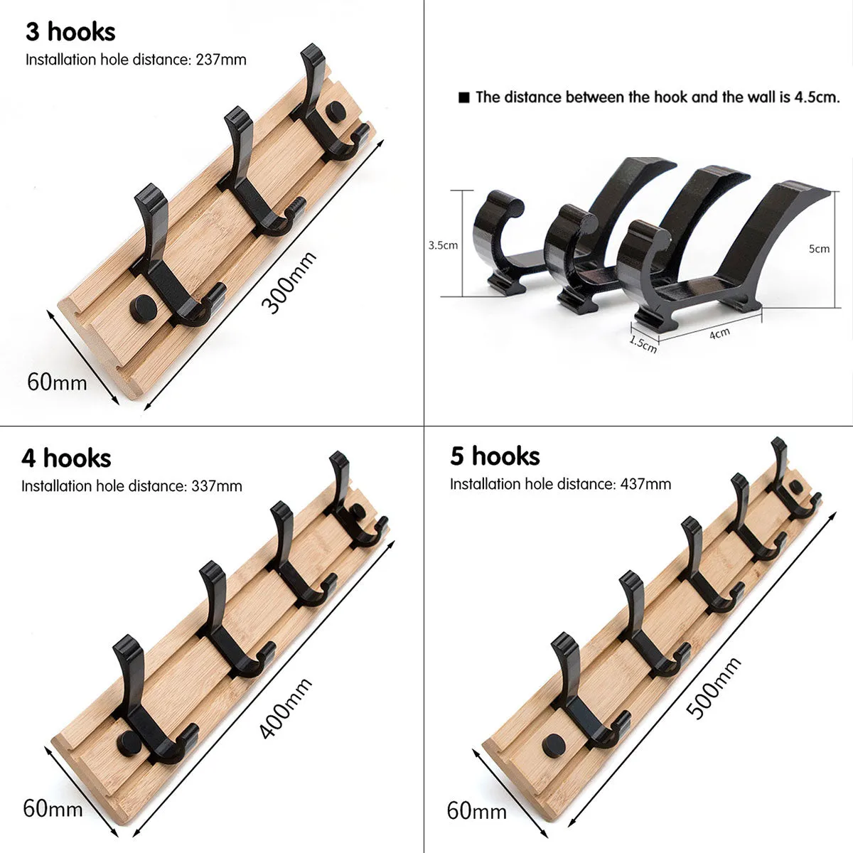 Wall Coat & Hat Rack
