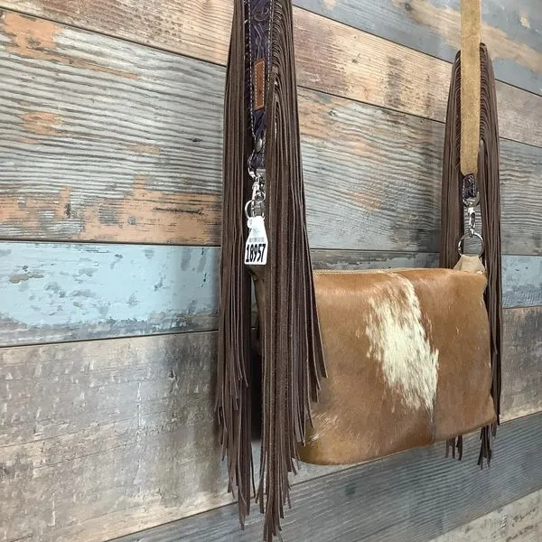 Western Mini Leather Fringe Strap 48" #18957