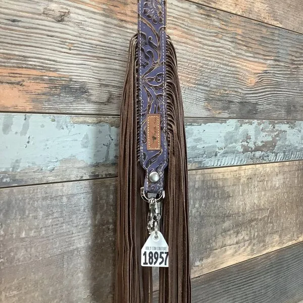 Western Mini Leather Fringe Strap 48" #18957