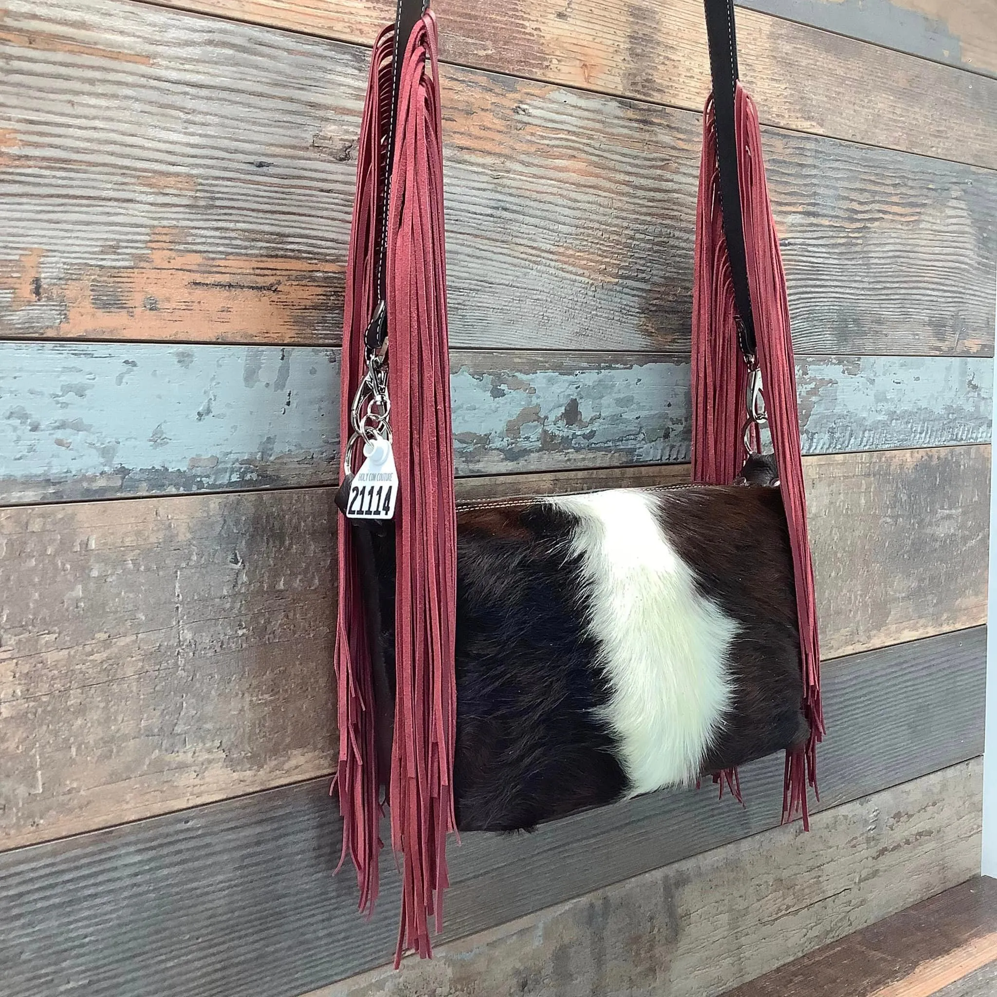 Western Mini Leather Fringe Strap 48" #21114