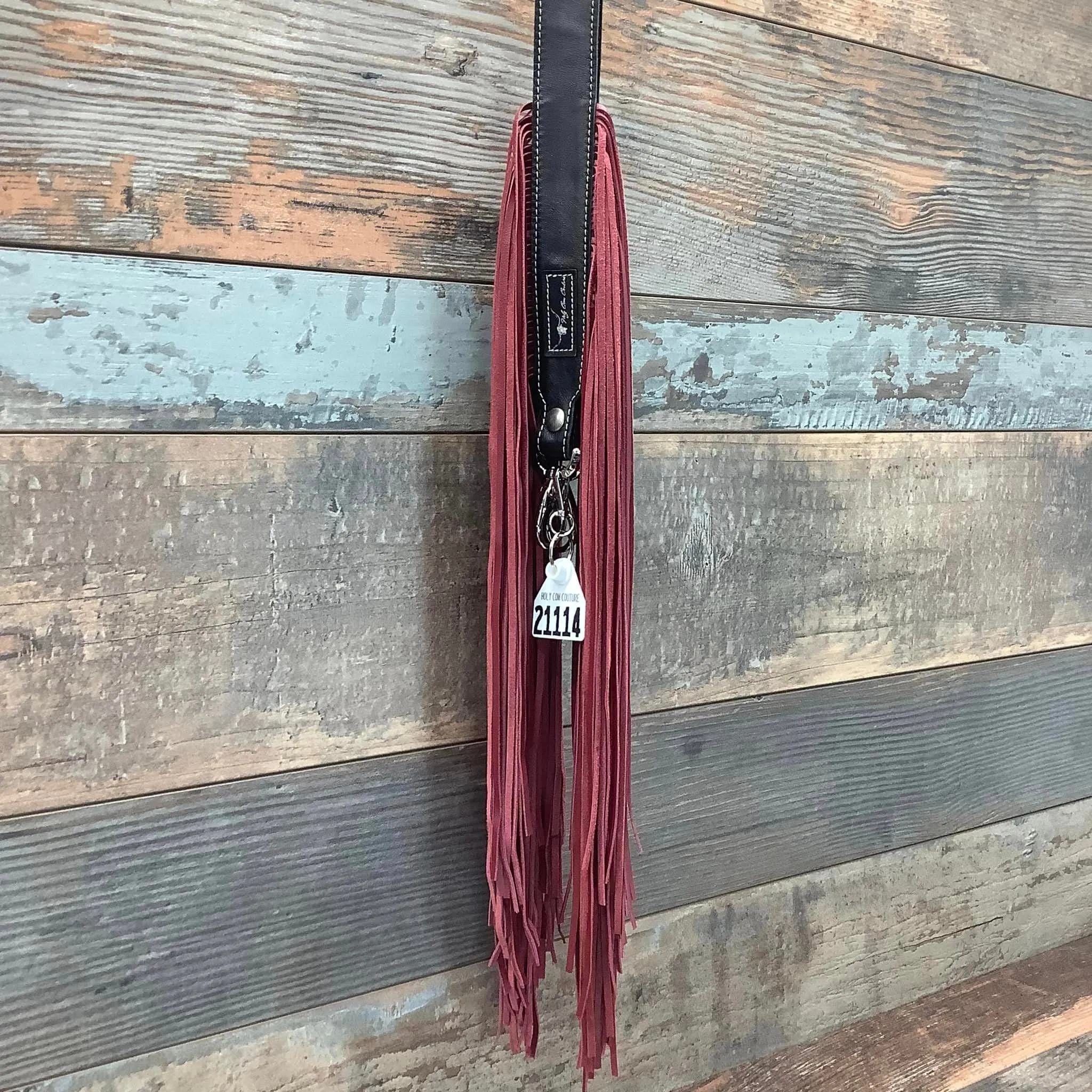 Western Mini Leather Fringe Strap 48" #21114