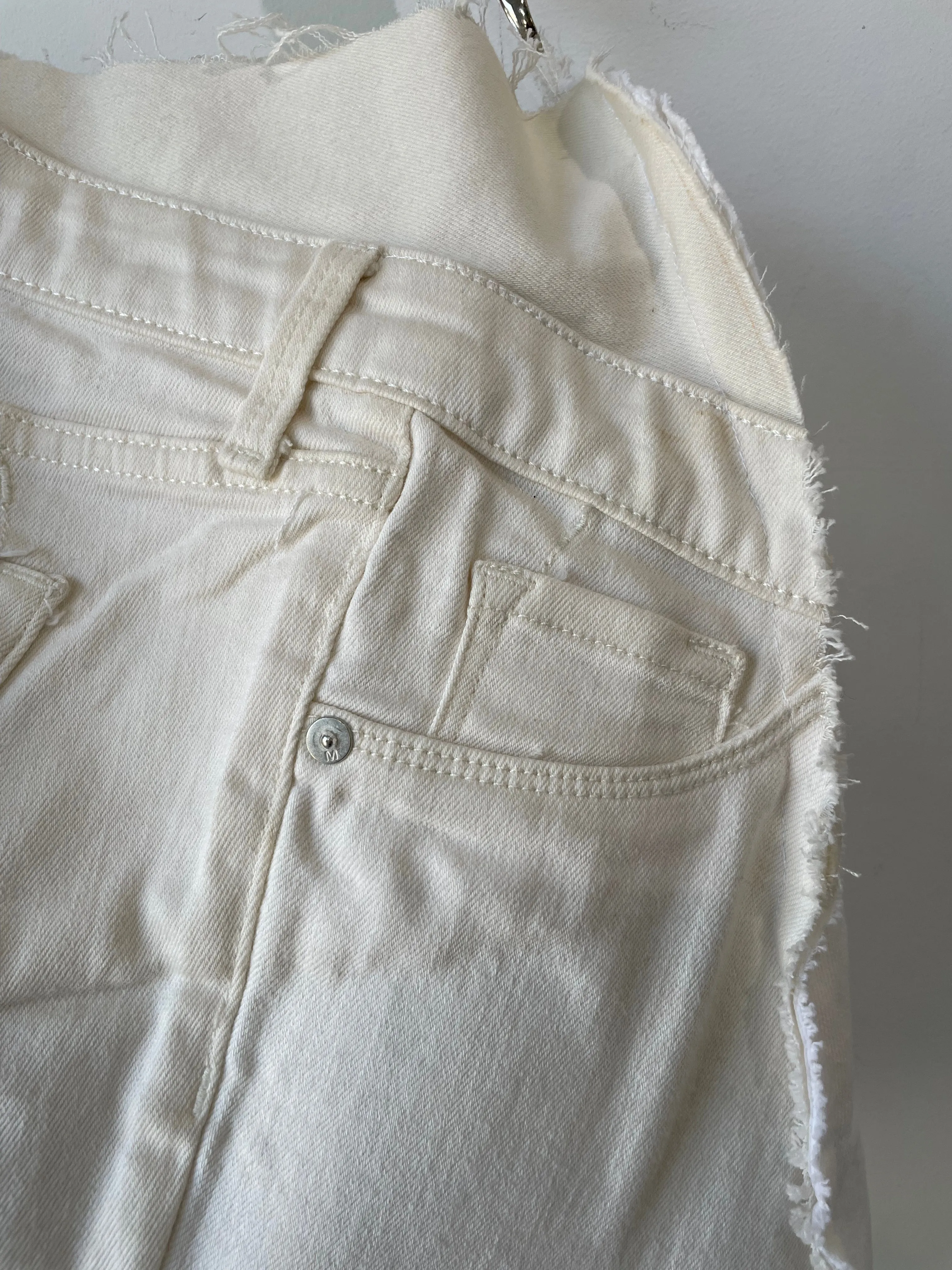 White Handmade Pants Bag