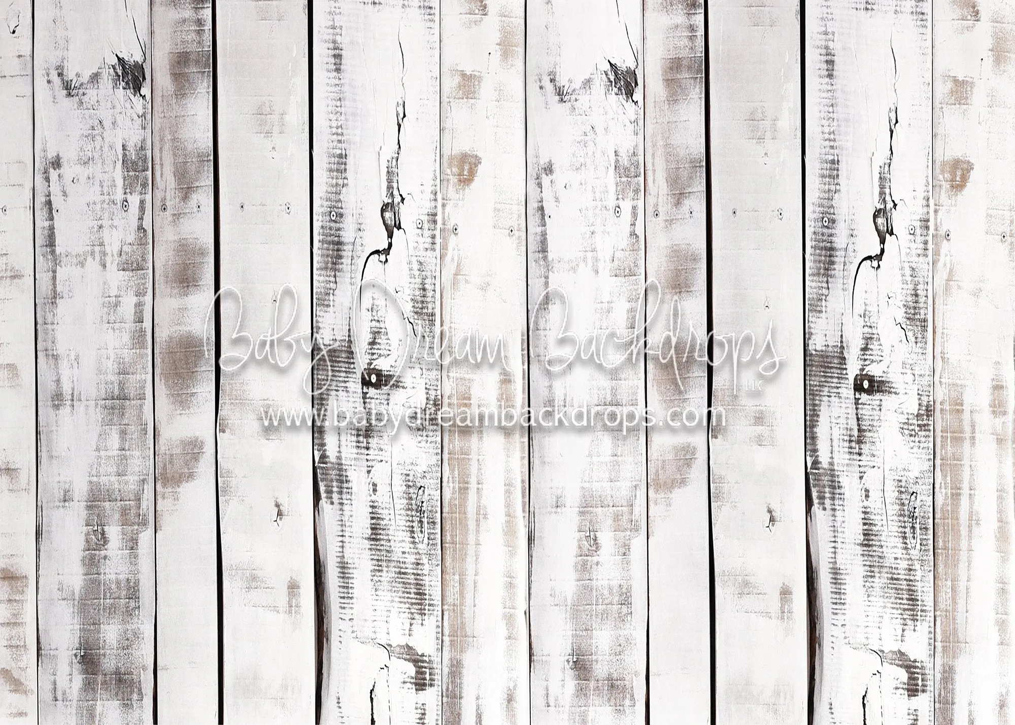 White Painted Barnwood Floor-rf