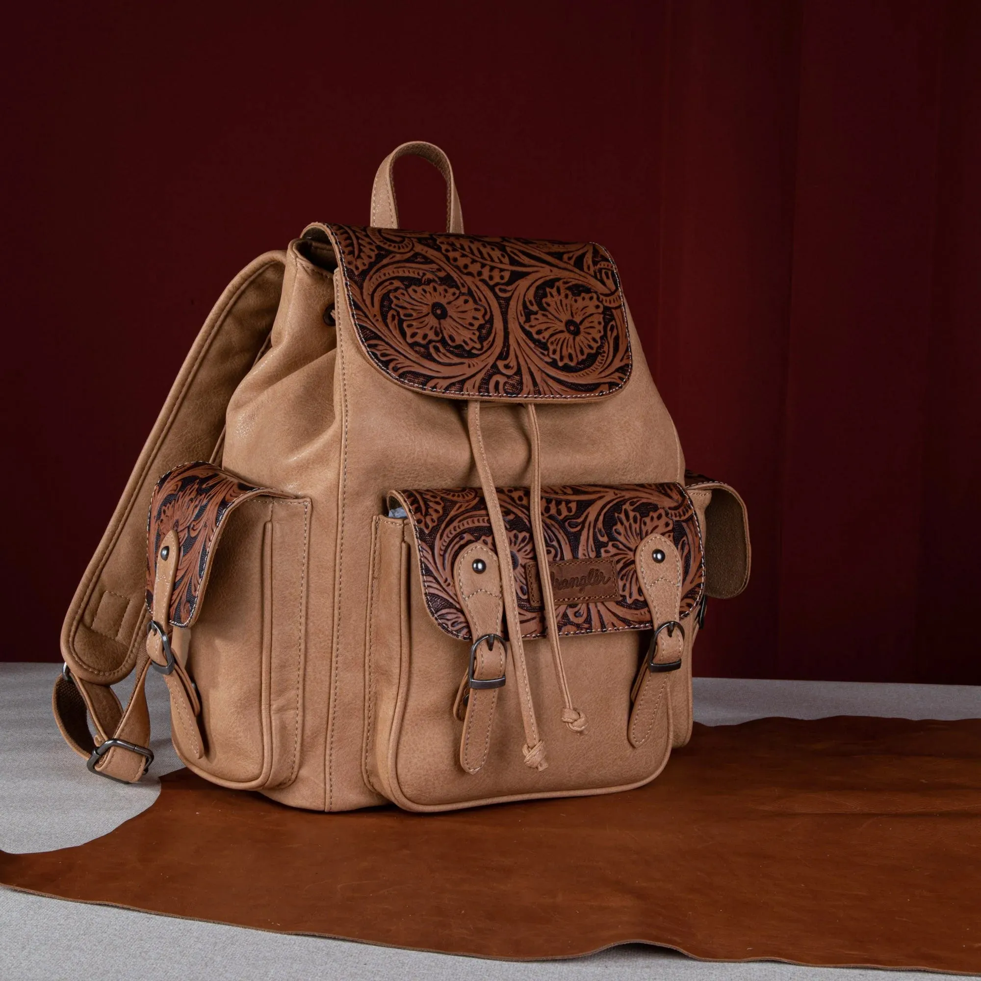 Wrangler Floral Tooled Backpack