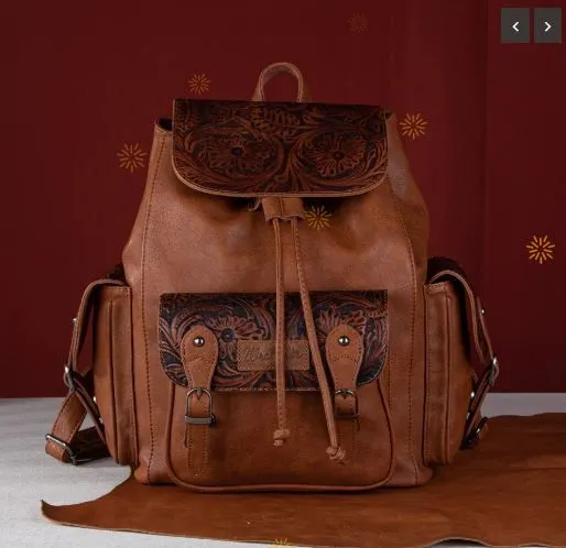 Wrangler Floral Tooled Backpack