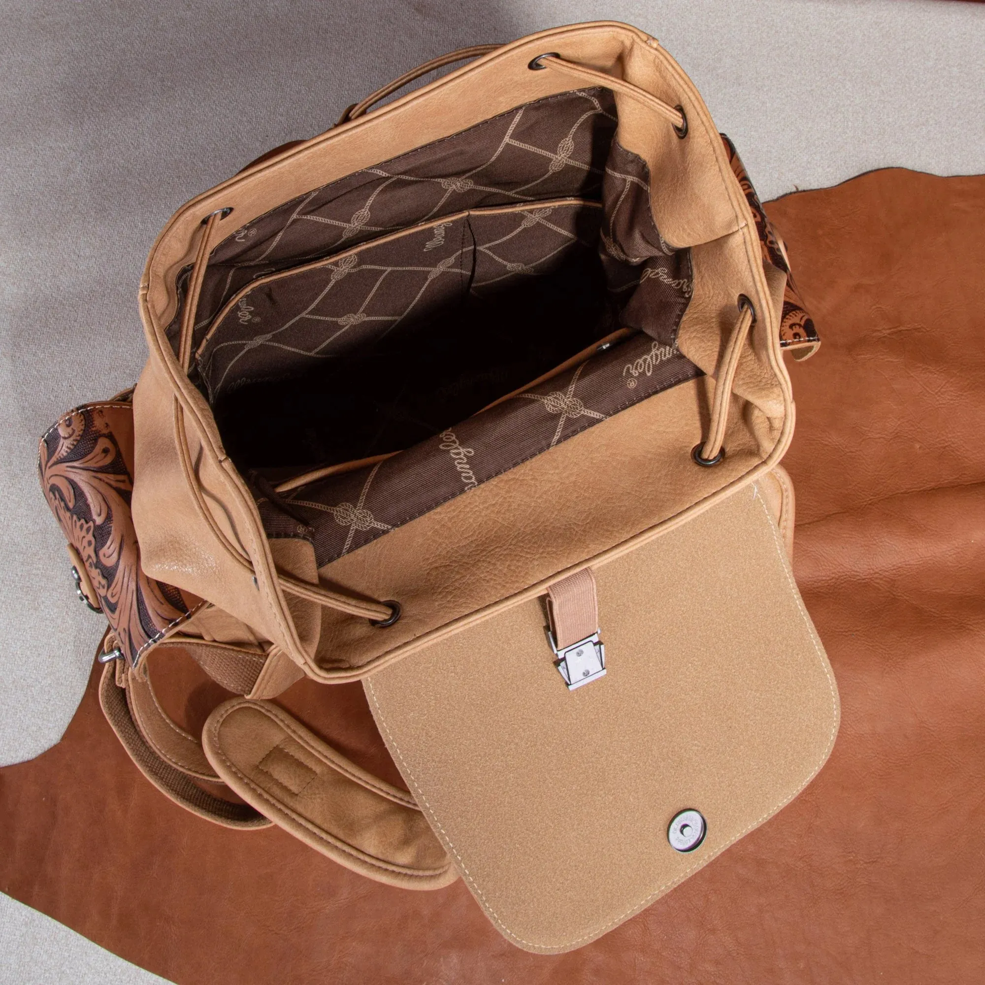 Wrangler Floral Tooled Backpack