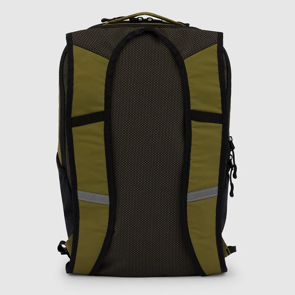 Zaino PIQUADRO Pieghevole porta PC 15,6" in Nylon Riciclato Linea Foldable Colore Verde Militare - CA6005FLD