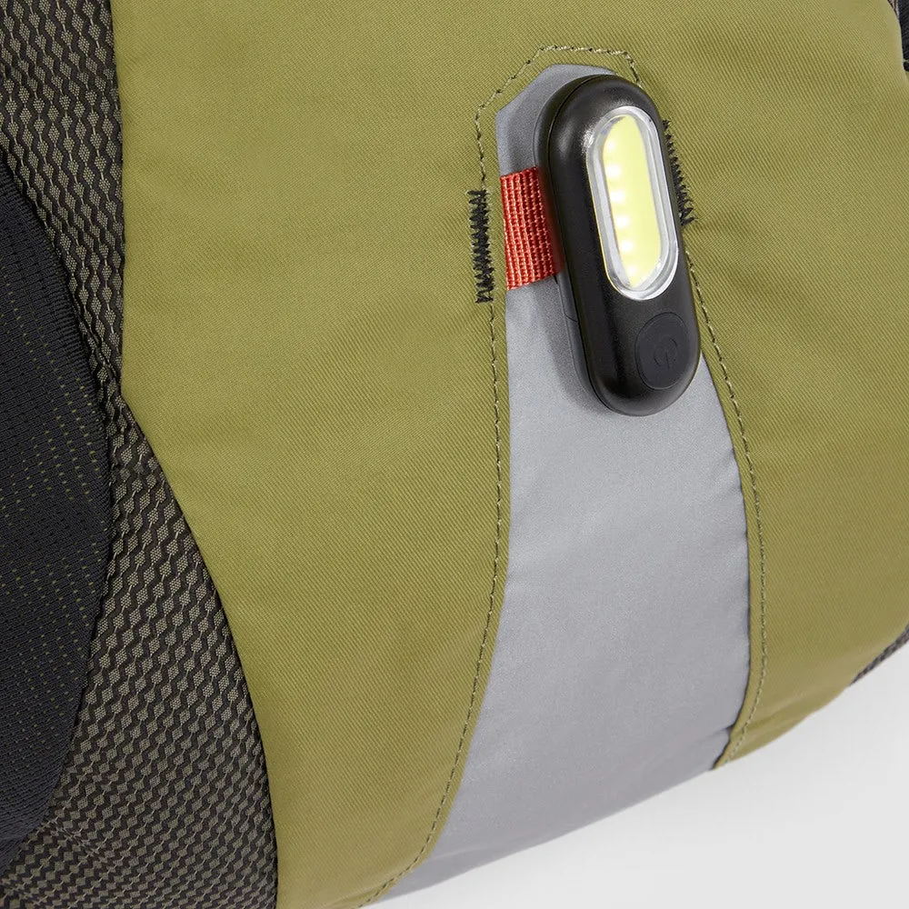 Zaino PIQUADRO Pieghevole porta PC 15,6" in Nylon Riciclato Linea Foldable Colore Verde Militare - CA6005FLD
