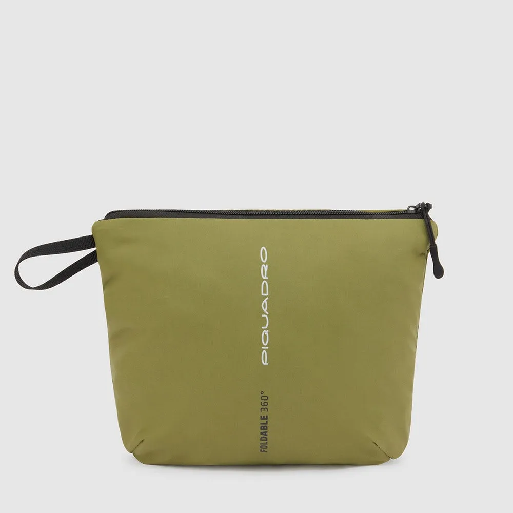 Zaino PIQUADRO Pieghevole porta PC 15,6" in Nylon Riciclato Linea Foldable Colore Verde Militare - CA6005FLD
