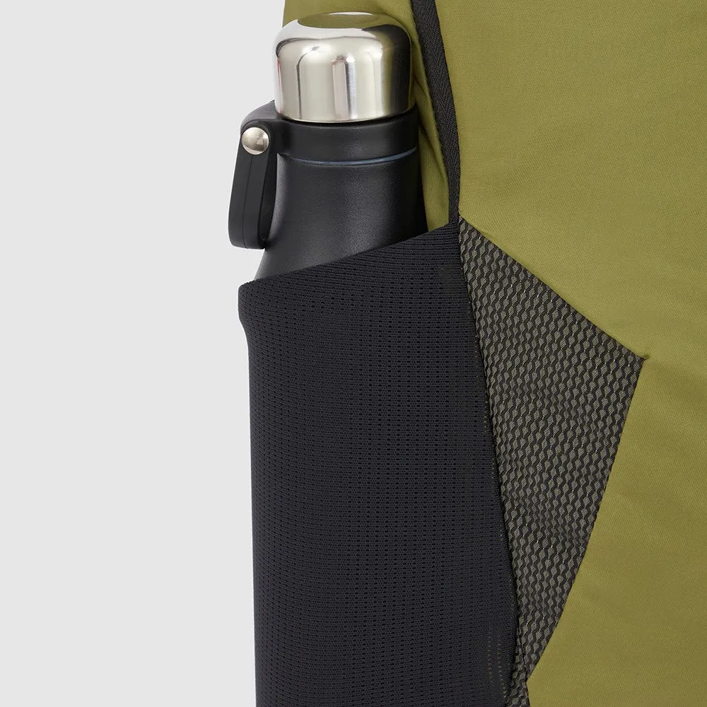 Zaino PIQUADRO Pieghevole porta PC 15,6" in Nylon Riciclato Linea Foldable Colore Verde Militare - CA6005FLD